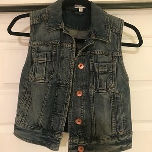 Express denim vest XS